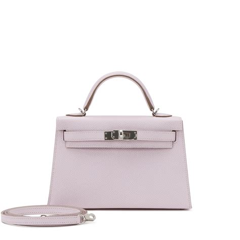 hermes mini kelly mauve pale|hermes kelly mini for sale.